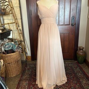 Elegant Blush Evening Gown